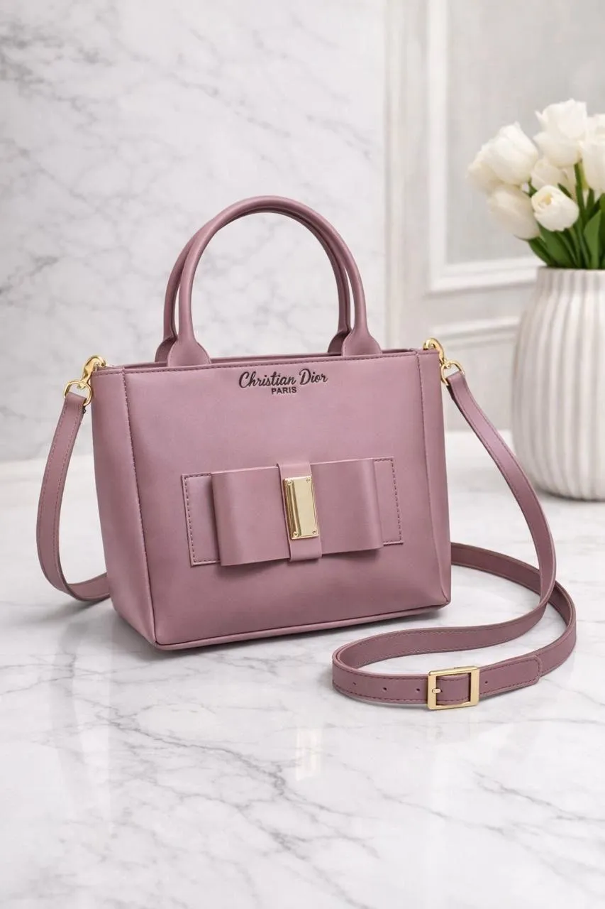 Women's Leather Plain Shoulder Bag