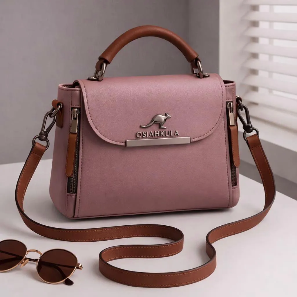 Women's Leather Plain Hand Bag