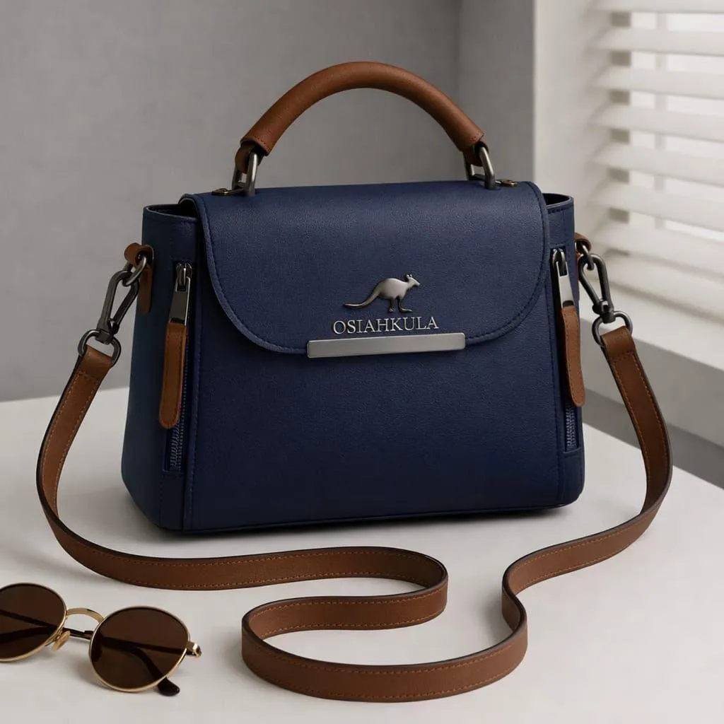 Women's Leather Plain Hand Bag